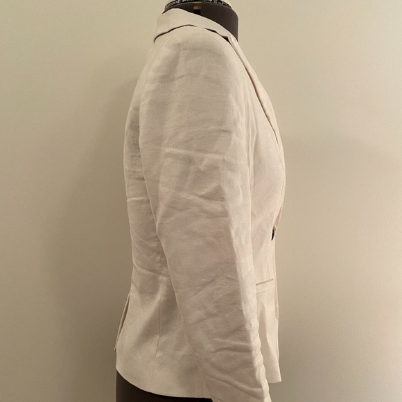 Banana Republic White Linen Blazer - Picture 2 of 4
